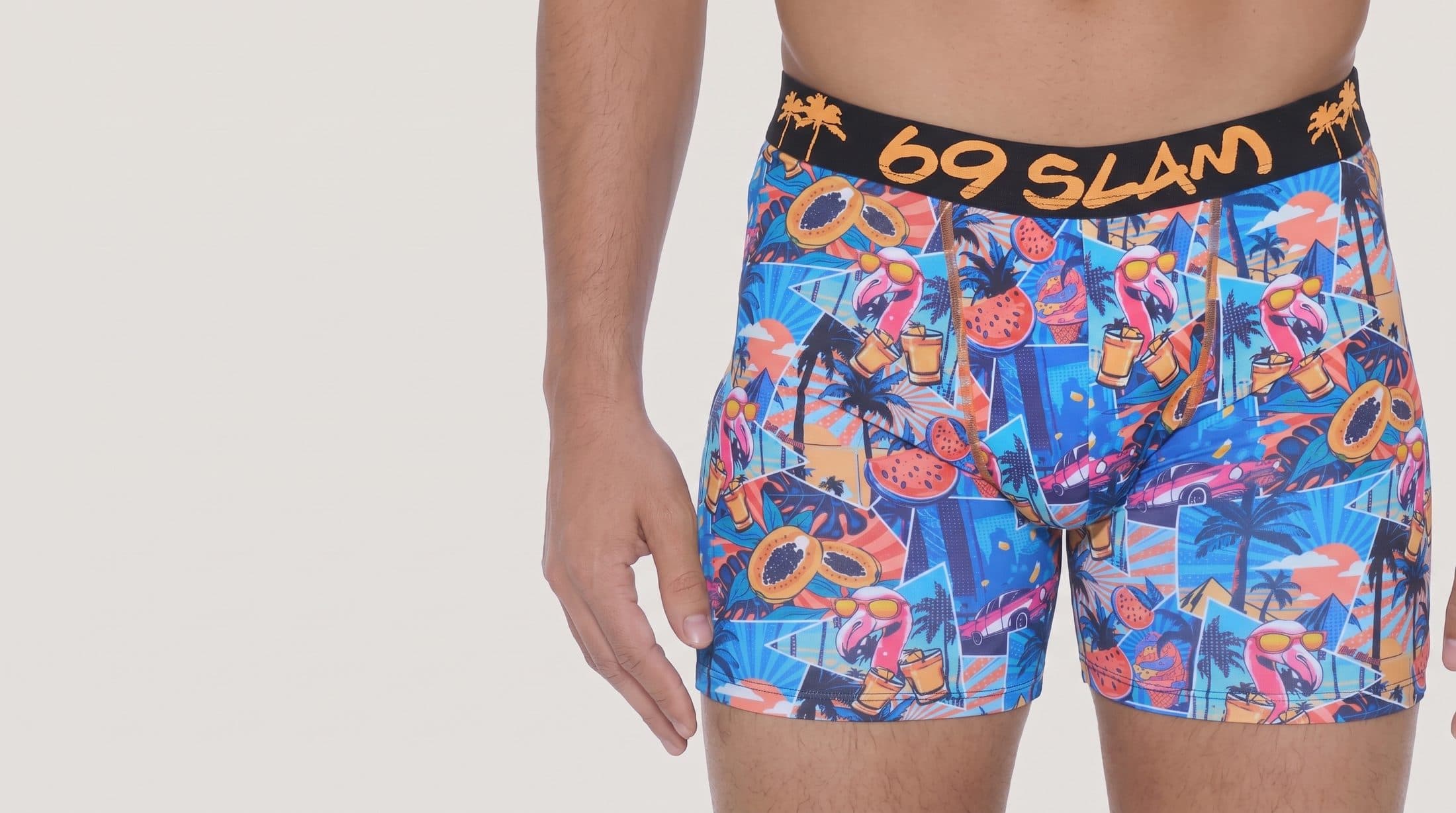 69SLAM moške spodnjice z drznim printom